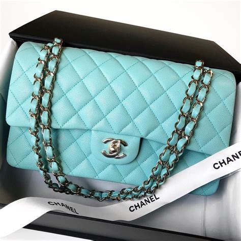 chanel blue purses|tiffany blue Chanel bag.